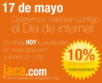 Publicidad en jaca.com HOY 10 por 100 descuento
