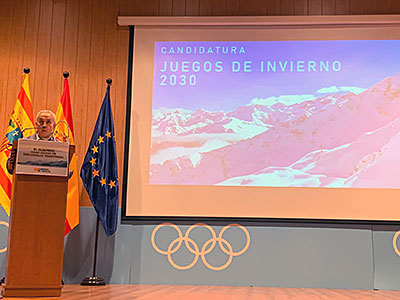 Aragón y COE apoyan en Jaca una candidatura unida, sostenible y respetuosa para los Juegos Olímpicos de Invierno 2030